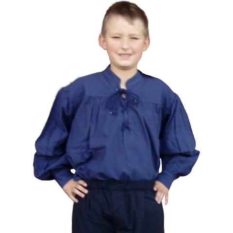 Mittelalter Hemd Jungen blau | Mittelalter Kindergeburtstag