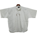 Baumwoll Hemd kurzärmelig | Mittelalterhemd weiß