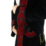 Seeräuber Kostüm Piratenjacke schwarz und rot