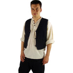 Cowboy Weste Herren schwarz | Schwarze Herren Weste