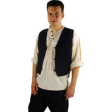Cowboy Weste Herren schwarz | Schwarze Herren Weste