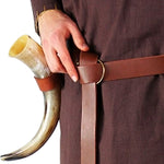 Trinkhornhalter Gürtel | Mittelalter Hornhalter