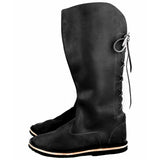 Schwarze Mittelalter Stiefel | Mittelalter Schuhe schwarz