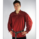 Rotes Mittelalter Hemd S - XXXL