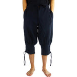 Wikinger Hose schwarz | Rushose | Mittelalter Kniebundhose
