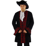 schwarz rote Piratenjacke | Piraten Jacke schwarz und rot