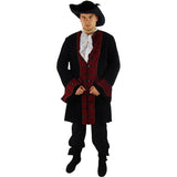 Piratenjacke schwarz rot | Piratenjacke Herren