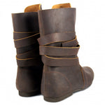 Stiefel Übergrößen braunes Leder Wikinger