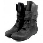 Mittelalter Stiefel Herren Leder schwarz 47 48 49 50
